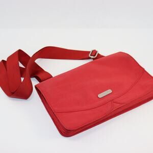 Baggallini Red‎ Organizer Crossbody Travel Bag RFID Multi Zip